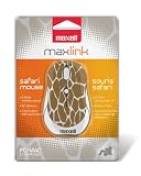 Maxell 2.4 GHz Wireless Safari Mini Optical Mouse - Brown Giraffe Pattern (191116)