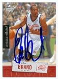 Elton Brand Autographed/Hand Signed Basketball Card (Los Angeles Clippers) 2005 Upper Deck Rookie #3