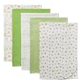 Gerber 5pk Flannel Receiving Blankets - Green