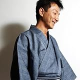 08' MENS YUKATA SIMPLE 4SET 【浴衣+帯+下駄+腰紐】国産高級生地使用・男性用お仕立て上がり浴衣4点セット