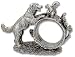 Reed & Barton Silverplated Figural Napkin Ring, The Dog with Squirrel