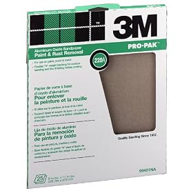 3M Pro-Pak 88597NA 9x11 Garnet Sand Paper Sheets 60 Grit - 25 Pack by 3M