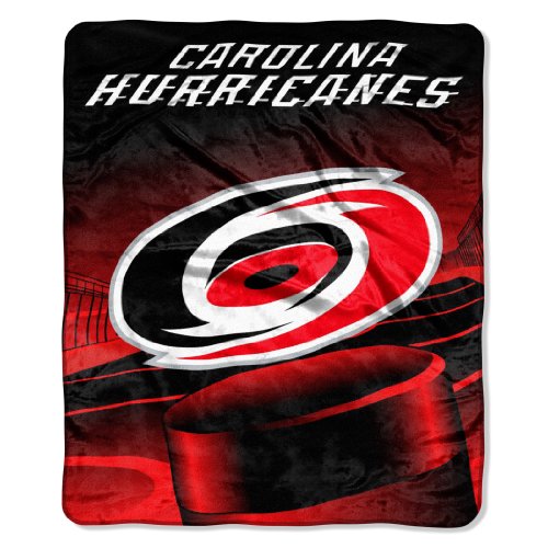 NHL Carolina Hurricanes 50-Inch-by-60-Inch Micro Raschel Plush Throw 