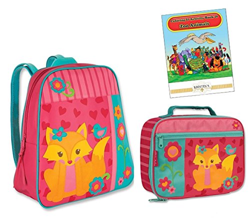 Stephen Joseph Go Go Backpack, Lunch Box, & Coloring Book, Fox