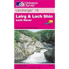 Lairg and Loch Shin, Loch Naver (Landranger Maps)