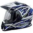 AFX FX-39 DUAL SPORT STRIKE FULL-FACE STREET HELMET BLUE XS
