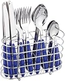 Esmeyer - Jennifer II - 158-204 - Ménagère dans panier de rangement - Manche bleu - 24 pièces (Import Grande Bretagne)