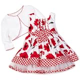 Youngland Baby-girls Infant Sleeveless Floral Print Dress with Long Sleeve Shrug