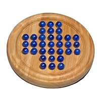 Wood Expressions Blue Marble Solitaire