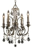 Crystorama Lighting 5114-EB-CL-MWP 4 Light Regis Mini Chandelier