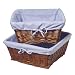 Baby : 16" Cherry Basket 2-pk. with Blue Gingham Lining