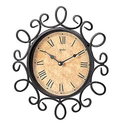 Antique-Style Hand-Forged Wrought-Iron Wall Clock