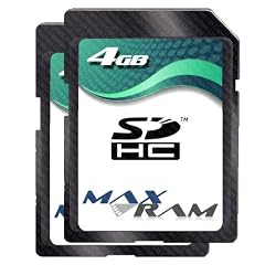 2 x Speicherkarte SD SDHC 4 GB - Class 4 f�r Canon PowerShot A800/SX130 IS, Casio EXILIM ZOOM EX-Z37/TRYX, Fujifilm FinePix A160/AV150/AV200/AX350/J10/JV160/S2950/S4000/Z20fd/Z35/Z700EXR/Z80, Kodak EASYSHARE SPORT C123/C143/M522, Nikon Coolpix L23/S2500/S3100/S6100/D3000, Olympus Tough TG-310/VG-120/VG-130/VR-310/X-43/X-940, Panasonic Lumix DMC-F3EF-K/DMC-FS16/DMC-S3, Samsung D75/ES80/PL81/S1065, Sanyo VPC E1500TP, Sony Cyber-shot DSC-W510/DSC-W530, VTech Kidizoom Camera Plus & more