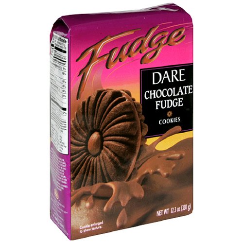 Dare Cookies, Chocolate Fudge, 12.3-Ounce Packages (Pack of 12) by Dare