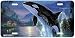 Silent Journey - Whales - Wildlife Decor Art Print - License Plate Tag By Christian Riese Lassen From Airstrike