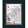 "Teaching Is.." Touching 8x10 Poem, Double-matted in Dark Green/Burgundy And Enhanced With Watercolor Graphics.