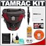 Tamrac 5513 Adventure Zoom 3 Digital SLR Camera Bag Holster Case (Red) + Accessory Kit for Canon Rebel T3, T3i, T1i, T2i, EOS 60D, 5D, 7D, Nikon D3000, D3100, D5000, D5100, D7000, D300s, Olympus Evolt E-5, E-30, E-620 & Sony Alpha A560, A580, A33, A35, A55