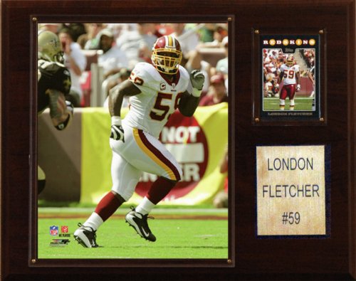 NFL London Fletcher Washington Redskins Player Plaque