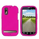 Motorola Photon 4G/Electrify Silicone Skin Soft Phone Cover - Hot Pink