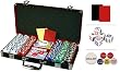 New premium 300 Clay Composite 11.5 gram Dice Poker chips set w/6 Dealer Buttons & 2 Cut Cards