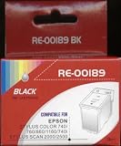 set of two compatible epson s020189 black inkjets for epson stylus 740..
