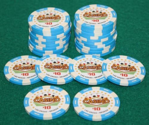 $10 Pro Vegas Casino Chips *Super High Quality* Poker Chip 11.5 Grams (QTY: 25)