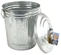Steven Raichlen Best of Barbecue Galvanized Charcoal and Ash Can with Lid