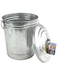 Lawn & Patio: Steven Raichlen Best of Barbecue Galvanized Charcoal and Ash Can with Lid - Steven Raichlen Best of Barbecue