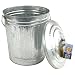Steven Raichlen Best of Barbecue Galvanized Charcoal and Ash Can with Lid