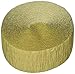 Plain Crepe Streamer | Gold | Party Decor