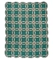 Green Double Wedding Ring, Quilt Twin 65X 85