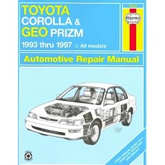 Toyota Corolla and Geo Prizm Automotive Repair Manual (Haynes Repair Manuals)