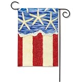 Patriotic Beach Garden Flag - B0035DZKOK
