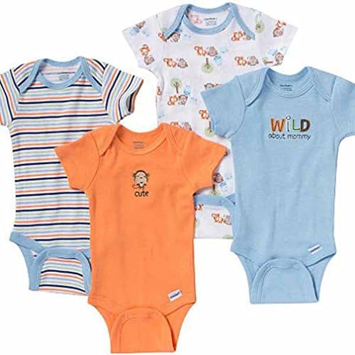 Gerber Baby Boys' 4-Pack Onesie Set - Cute