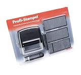 Produkt-Bild: Profi-Selbstsetz-Stempel f&uuml;r bis zu 5 Textzeilen selber setzen selbstsetzen selbstmachen