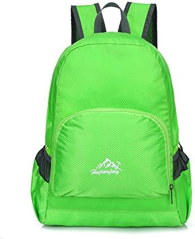 20 - 35L Fordable Hiking Backpack - Ultralight Packable Outdoor Backpacks Carry on Lightweight Waterproof Day Pack - Camping Running Sports Ultra Light Travel Bag - Women Men Dayback (Green)