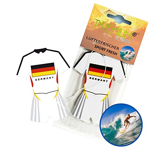 Taffstyle® Fanartikel Fan Lustig Autoduft Lufterfrischer für Auto mit Fussball Weltmeisterschaft 2014 WM & EM Trikot Deutschland Flagge Style – Sport Fresh