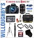 Canon EOS Rebel T3 12.2 MP CMOS Digital SLR Camera with EF-S 18-55mm IS II Lens Kit + Canon EF-S 55-250mm IS Telephoto Zoom Lens + LEXSpeed 32GB SDHC Class10 Memory Card + LPE10 Spare Battery + Multi-Coated Essential 58mm UV Filter + Sunpak 6600DX Digital Tripod + Canon Deluxe Gadget Bag & Much More! Willoughby's Est. 1898 Double Lens Amateur Incentive Bundle
