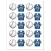 All-Star Baseball Stickers (4 count) Child