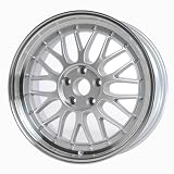 18 Silver ST8 LM Wheels Set (Set of 4 Rims) Acura Honda Lexus Mazda Nissan Infiniti by Sonic Tuning