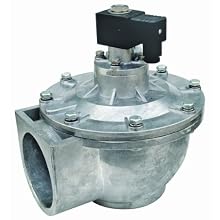 Dwyer Series DCV Diaphragm Valve, 2-1/2" NPT Connection, Integrated Coil, Cv Factor of 136 GPM