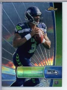 2012 Topps Finest NFL ENCASED Football Rookie Card #140 Russell Wilson RC
