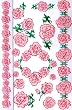 Sparkle Pink Roses Temporary Tattoo