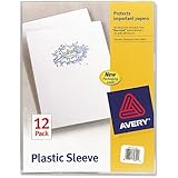 Avery Plastic Sleeves, Clear, Pack of 12 (72311)
