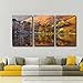 Gardenia Art - Hillside and Lake Under Sunshine Canvas Prints Modern Wall Art Paintings Artwork for Room Decoration,16X24 inch, Unframed