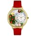 Whimsical Watches Women's G1210010 Garden Fairy Red Leather Watch