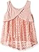 Beautees Girls' Sleeveless Tank Top Lace Back and Necklace