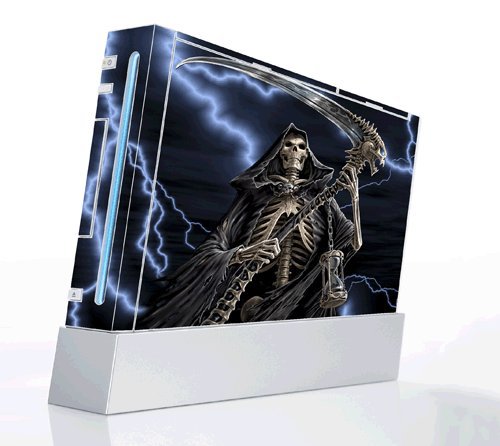 The Reaper Skull Decorative Protector Skin Decal Sticker for Nintendo Wii Console