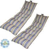 Pompell Chaise Lounge 2 Piece Patio Furniture Cushion Set
