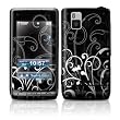 B&W Fleur Design Protective Skin Decal Sticker for LG Dare Cell Phone
